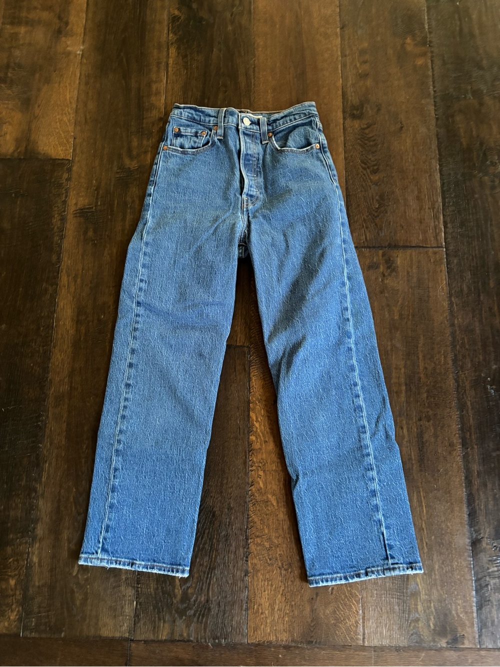 Levi's Ribcage Straight blue jeans Size 25